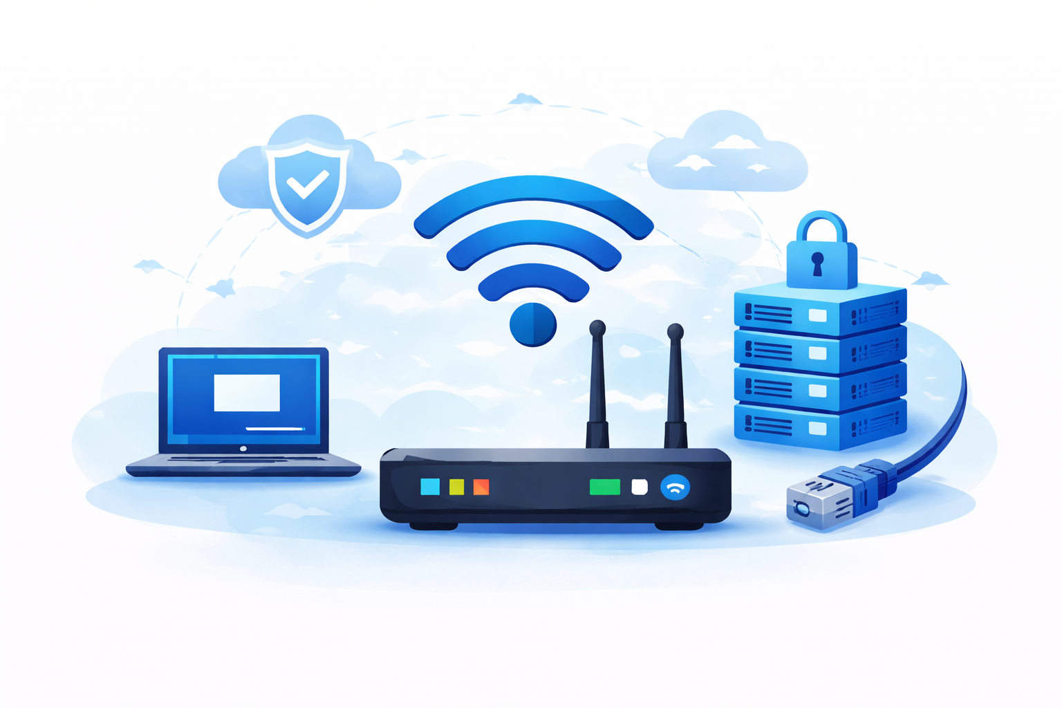 WLAN Router Netzwerk Server